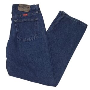Wrangler Men's Dark Blue Relaxed Jeans Size 30 X 30
